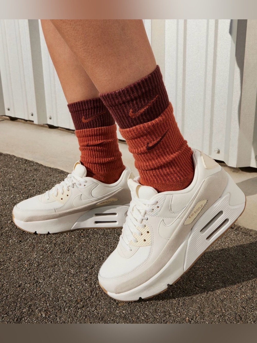 Nike Air Max 90 LV8 Platform Sneaker White Cream Sneakers